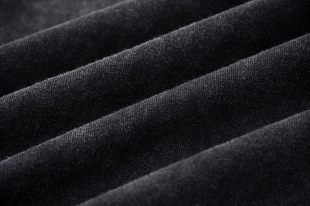 Washed relaxed sleeveless tee · KFMBX-06 · Black · Base garment photograph