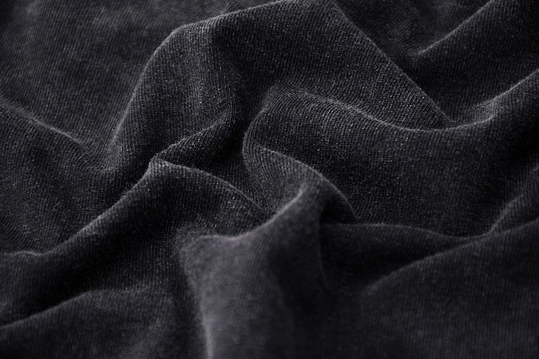 Washed relaxed sleeveless tee · KFMBX-06 · Black · Base garment photograph
