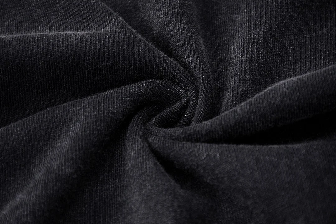 Washed relaxed sleeveless tee · KFMBX-06 · Black · Base garment photograph