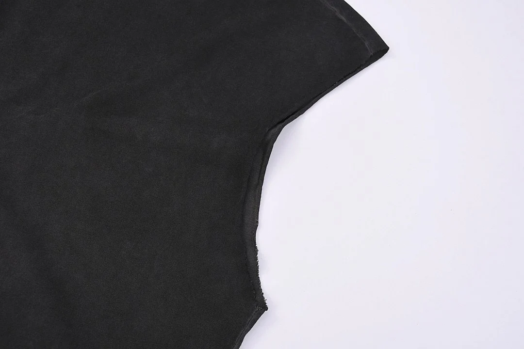 Washed relaxed sleeveless top · KFMBX-10 · Washed black · Base garment photograph