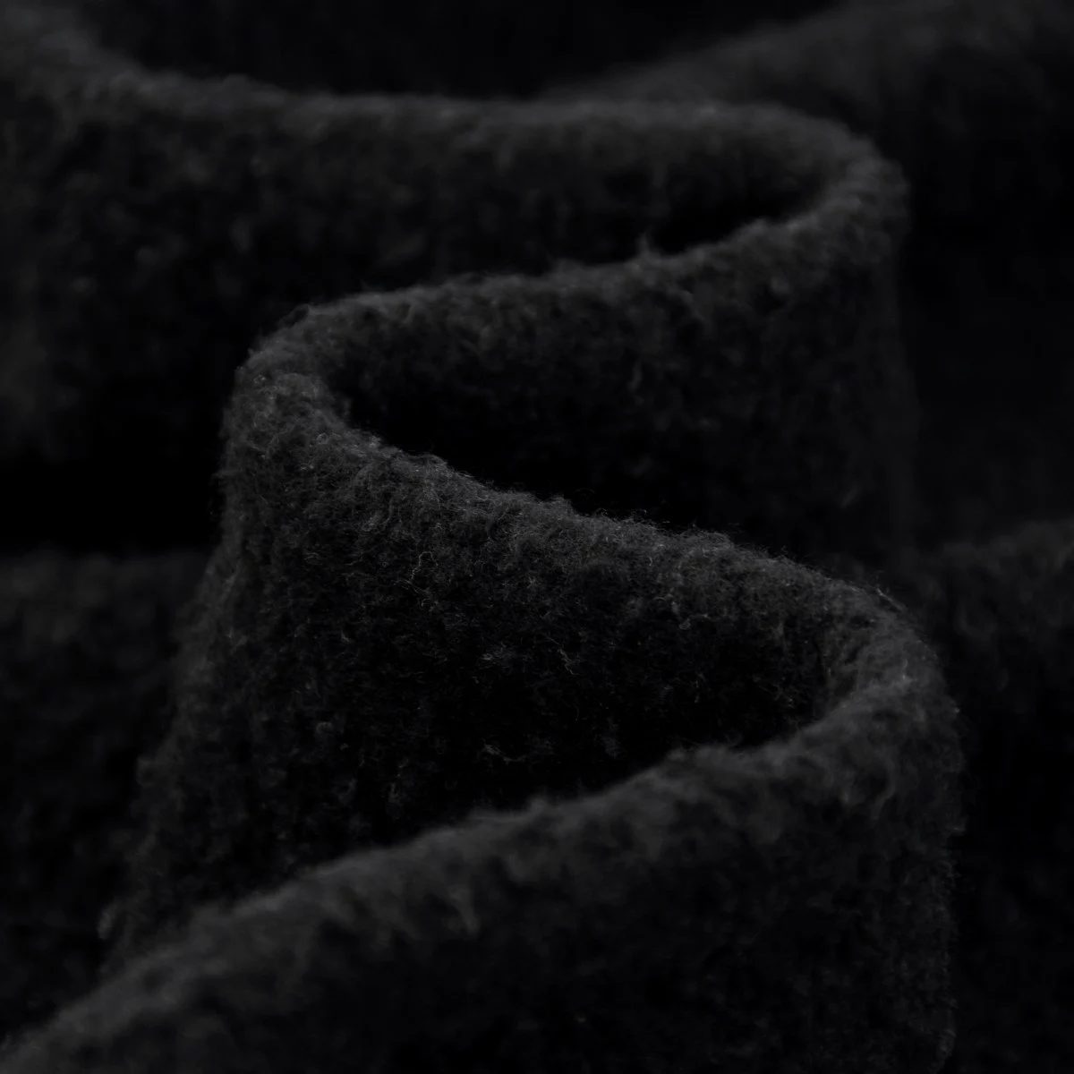 Faded zip hoodie · KFMLW-02 · Black · Base garment photograph