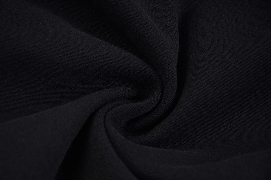 Relaxed distressed crew-neck tee · KFMT-11 · Snow black · Base garment photograph