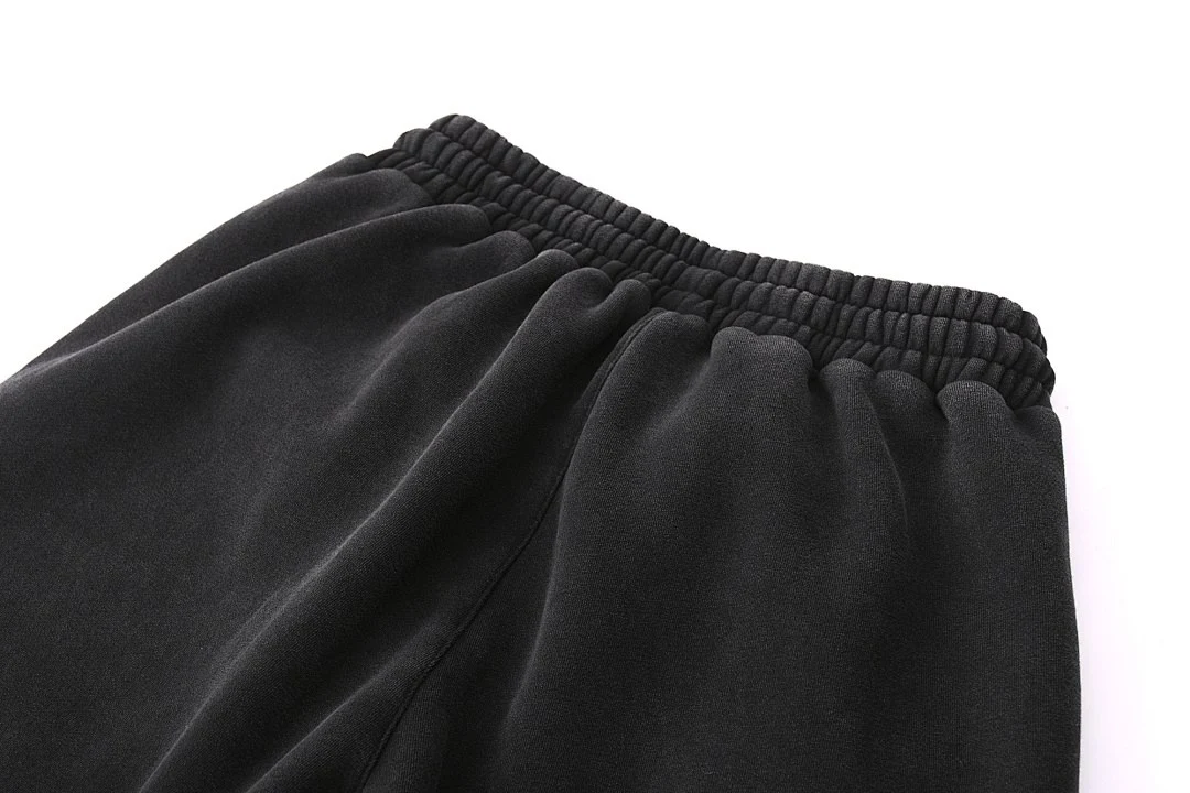 Fleece-lined drawstring joggers · KFMWK-08 · Black · Base garment photograph