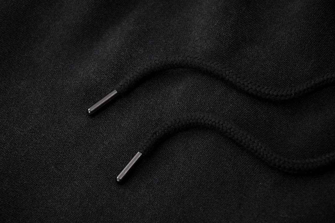 Fleece-lined drawstring joggers · KFMWK-08 · Black · Base garment photograph