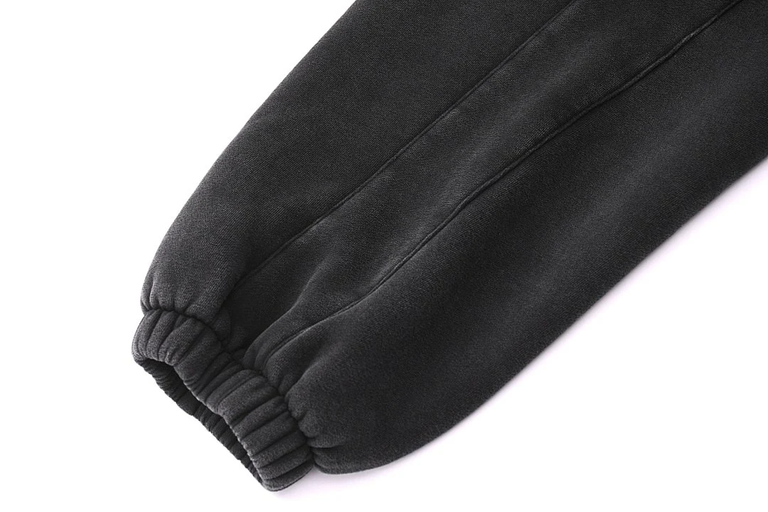 Fleece-lined drawstring joggers · KFMWK-08 · Black · Base garment photograph