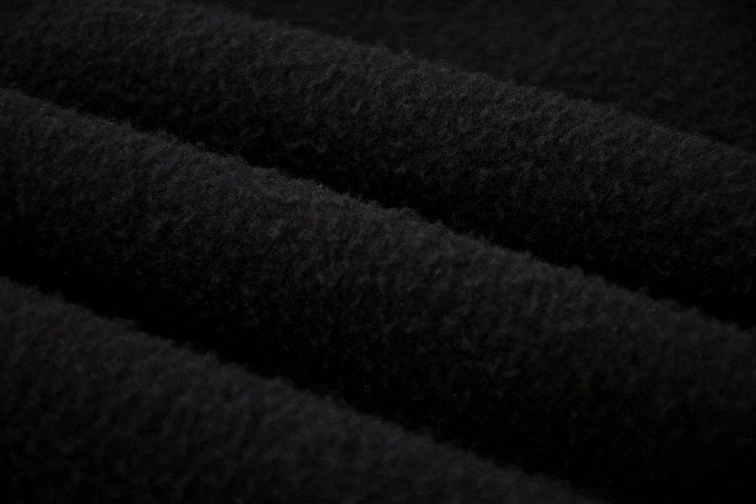 Fleece-lined drawstring joggers · KFMWK-08 · Black · Base garment photograph