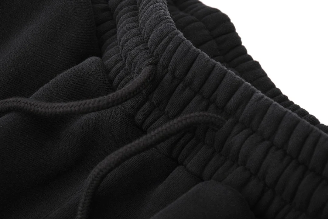 Fleece-lined washed joggers · KFMWK-09 · Black · Product display image