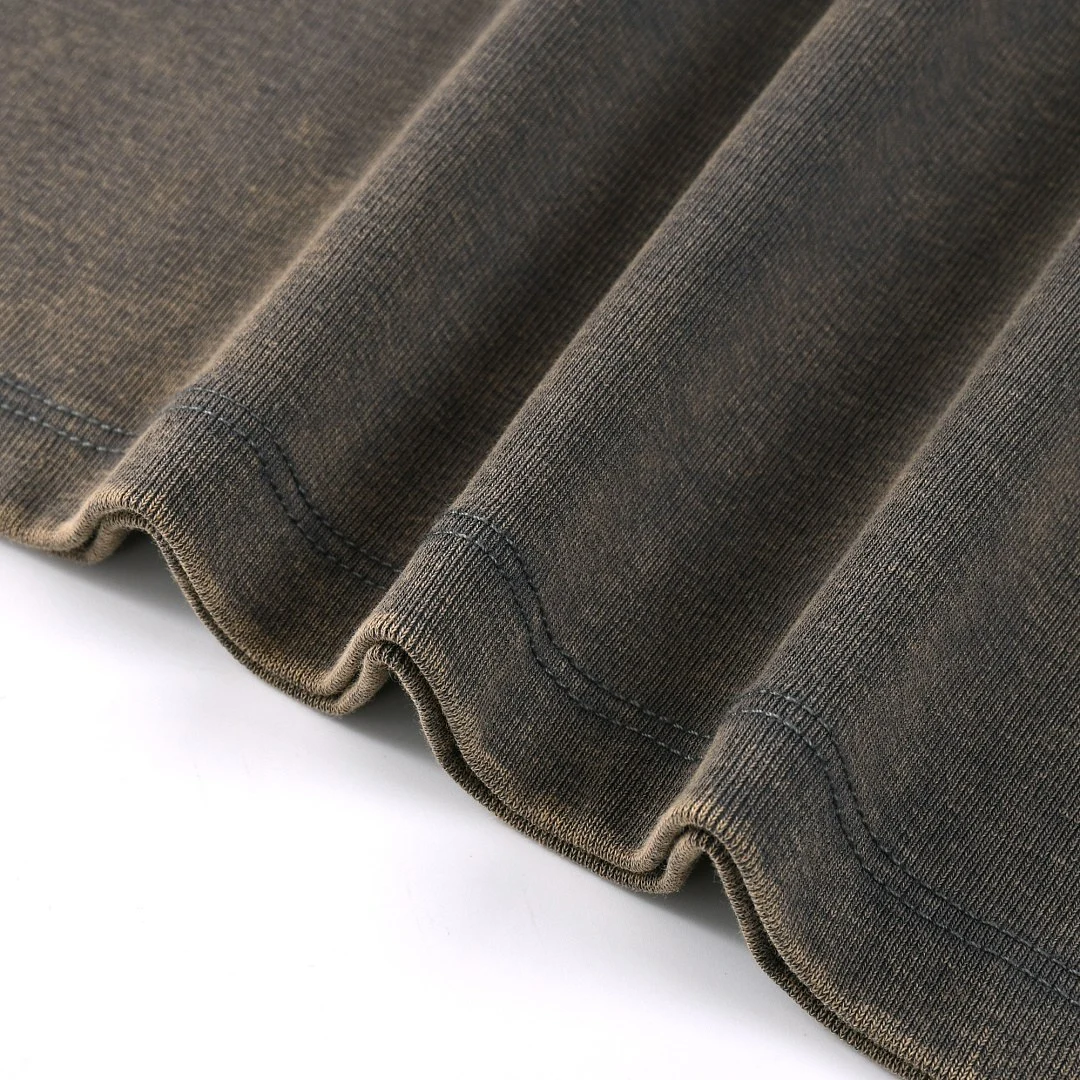 Washed rib-texture tank · KFWBX-05 · Dark grey · Base garment photograph