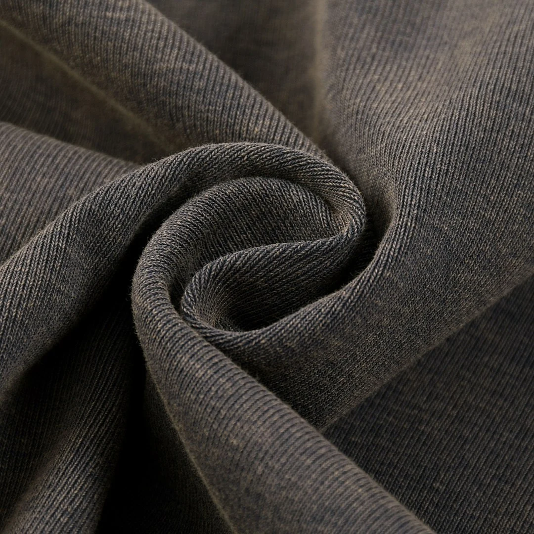 Washed rib-texture tank · KFWBX-05 · Dark grey · Base garment photograph