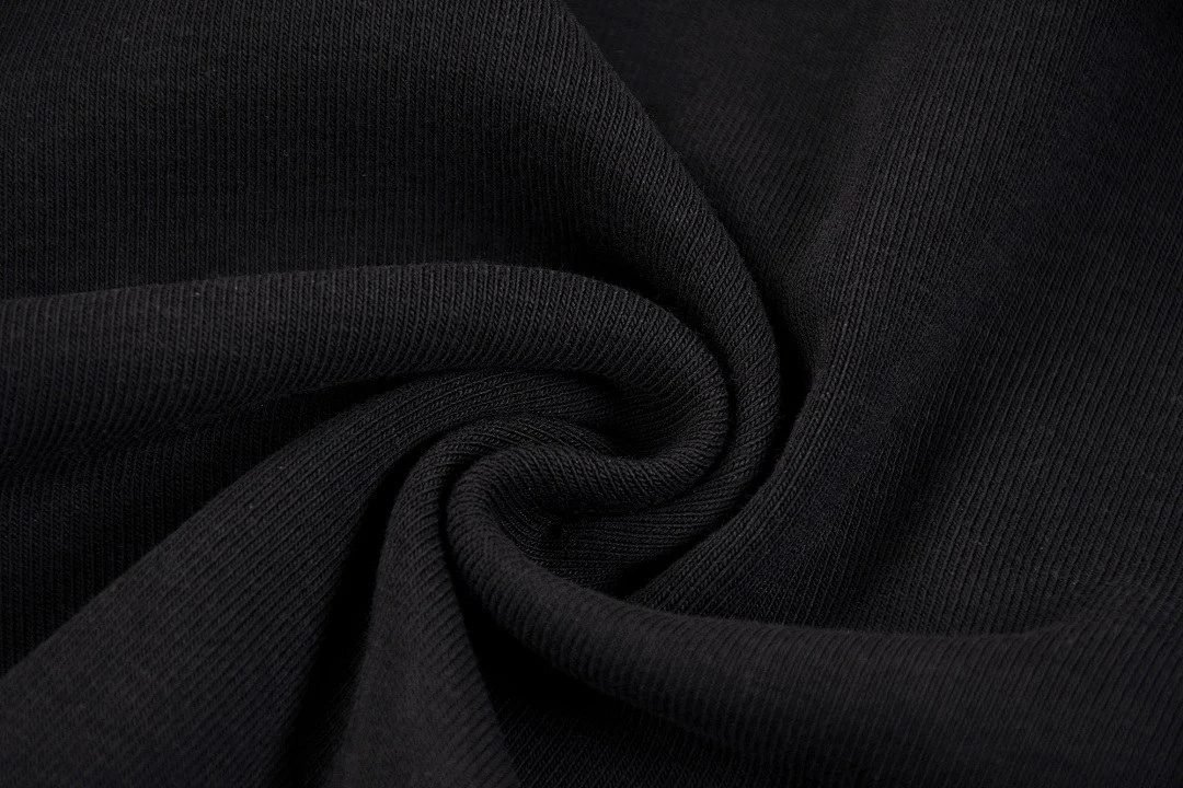 Cropped crew-neck tee · KFWDYT-05 · Snow black · Base garment photograph
