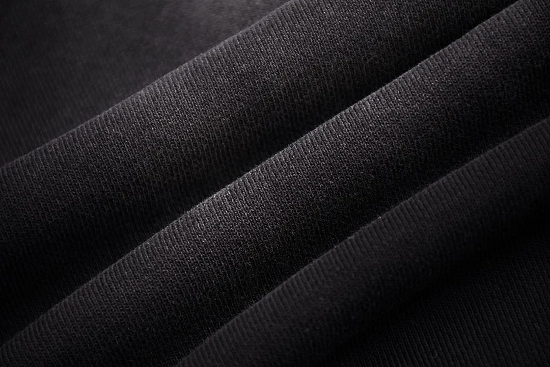 Gradient-wash drawstring shorts · L-5555 · Black · Base garment photograph