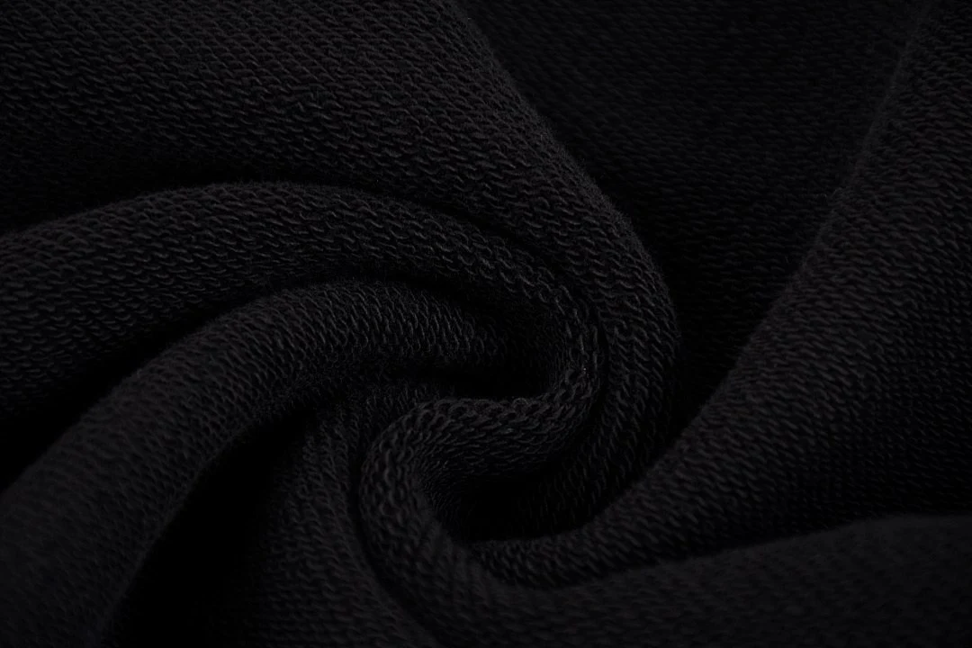 Gradient-wash drawstring shorts · L-5555 · Black · Base garment photograph