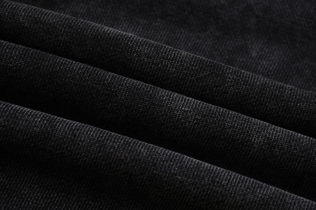 Washed raw-hem drawstring shorts · MDK-205 · Snow black · Base garment photograph