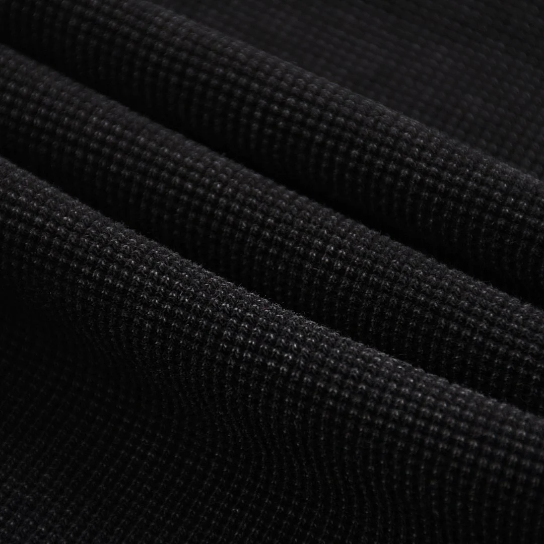Washed waffle drawstring shorts · MDK-208 · Black · Base garment photograph