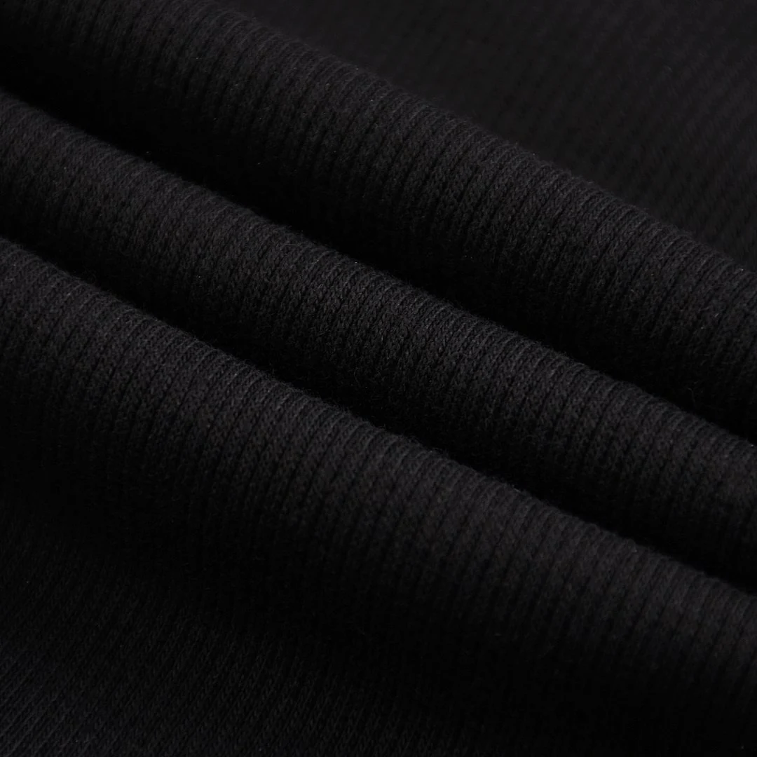 Washed waffle drawstring shorts · MDK-208 · Black · Base garment photograph