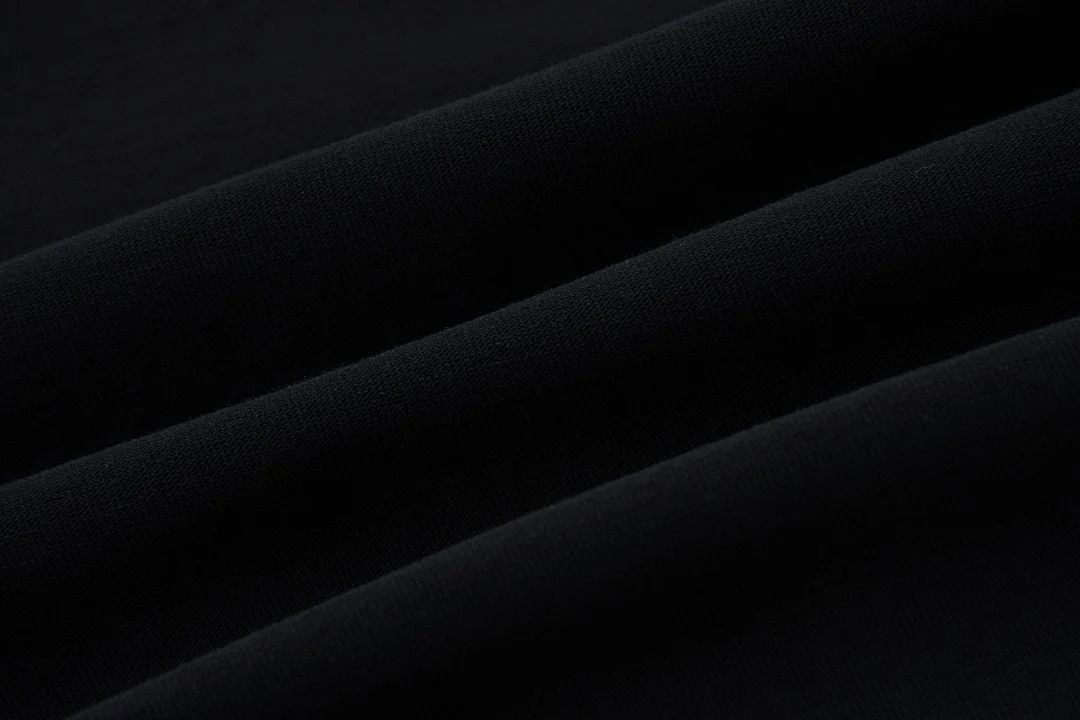 Gradient-wash relaxed crew-neck tee · MT-202 · Black · Base garment photograph