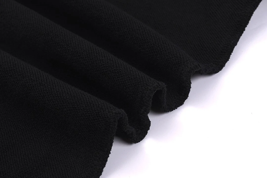 Distressed cropped sweatshirt · MT-204 · Snow black / distressed · Base garment photograph