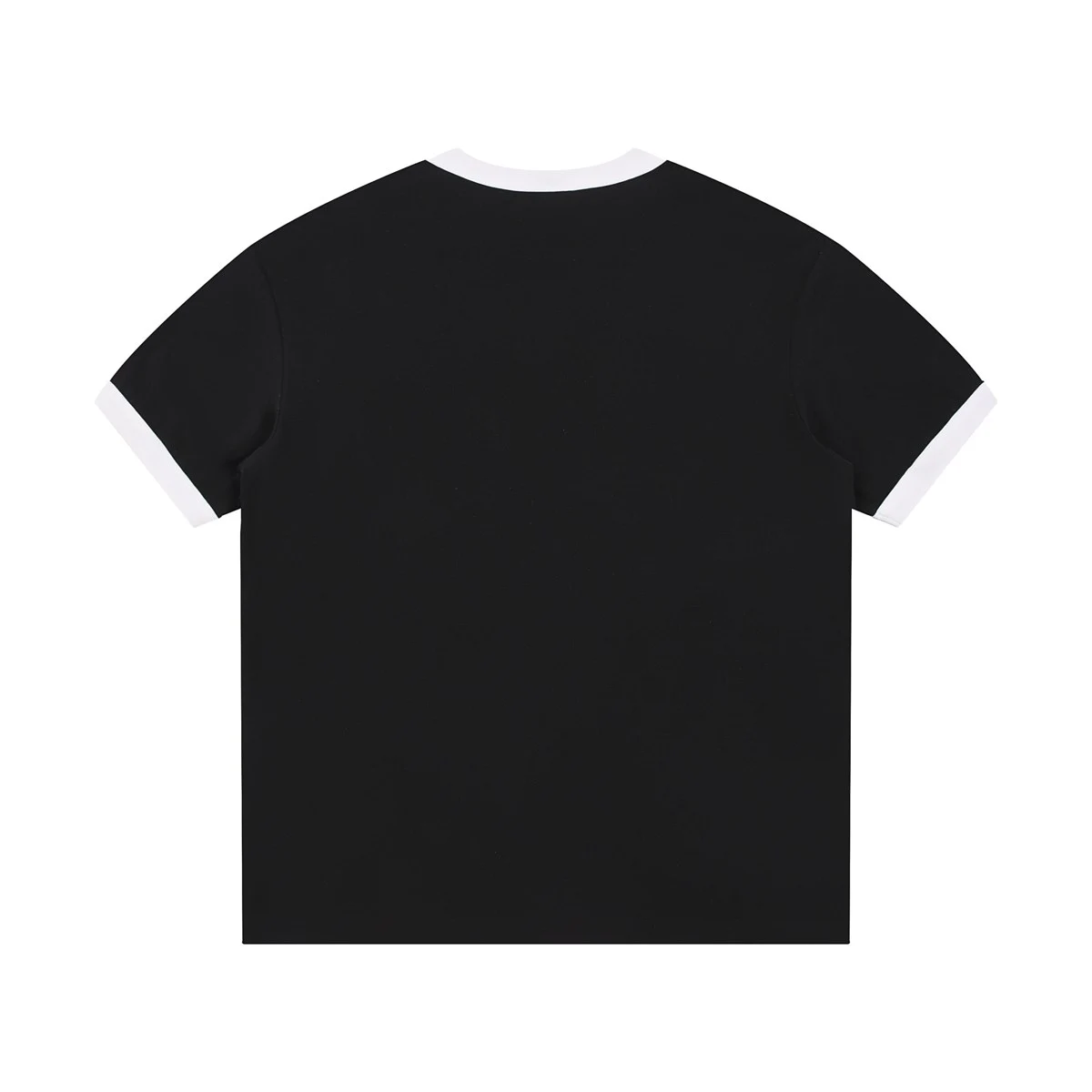 Contrast collar tee · MT-211 · Black · Back · Base garment photograph