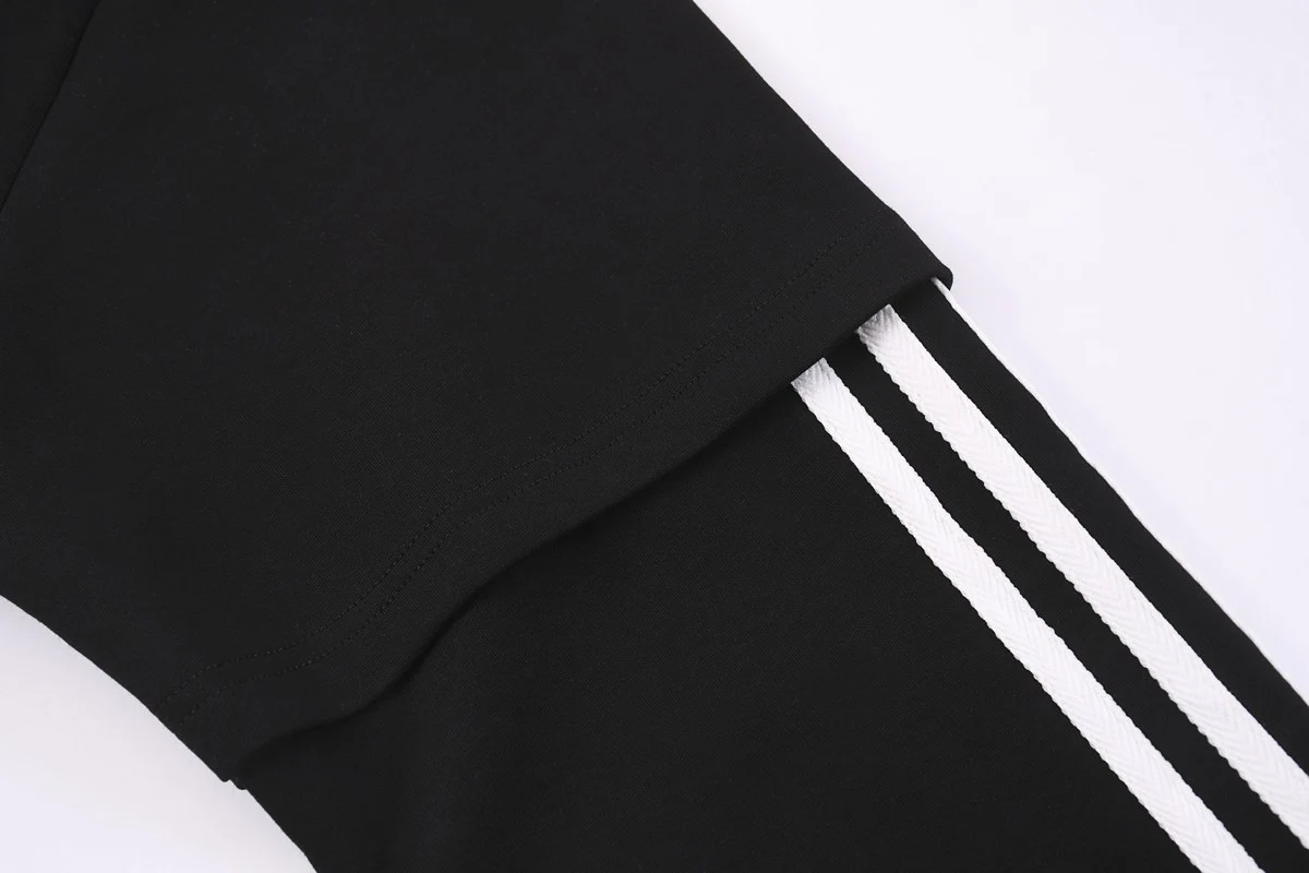 Layered sleeve tee · MT-215 · Black · Base garment photograph