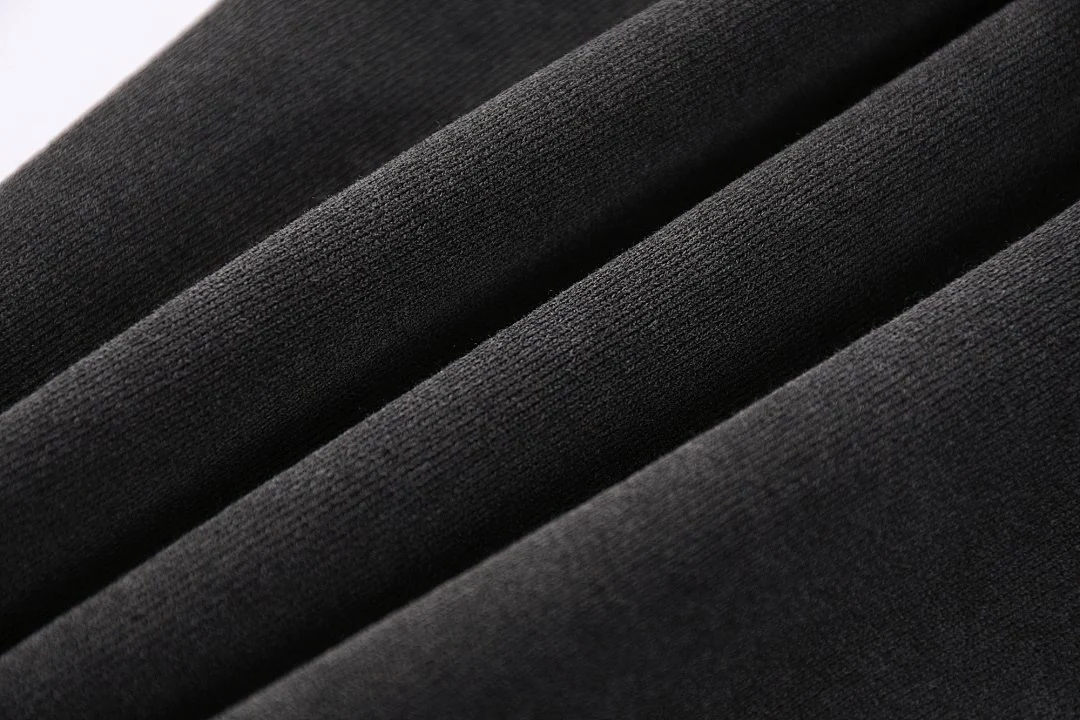 Washed side-stripe pants · MTZ-218 · Black · Base garment photograph