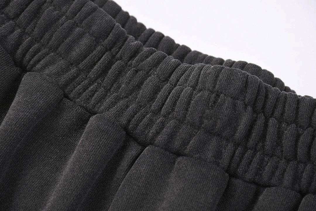 Washed side-stripe pants · MTZ-218 · Black · Base garment photograph