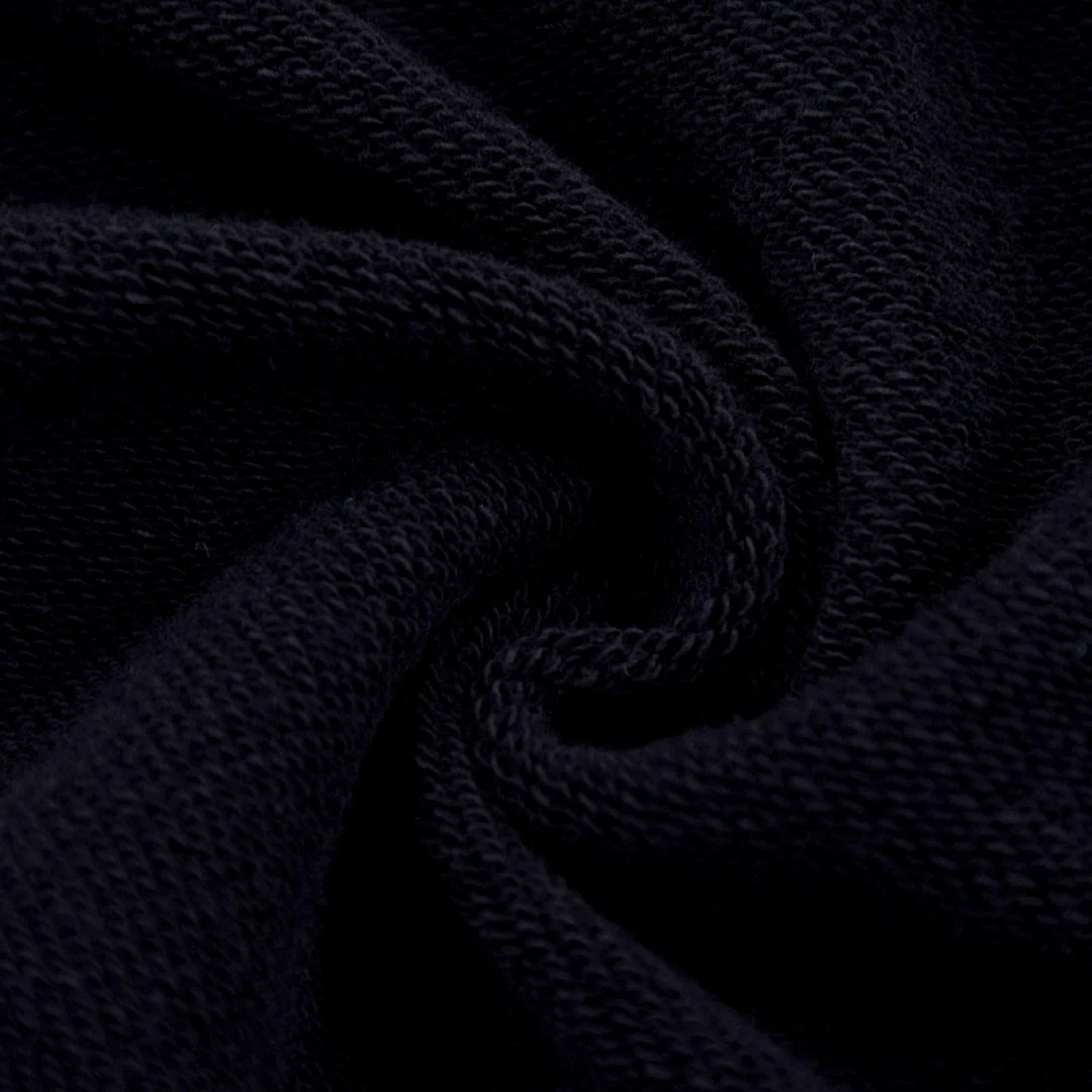 Distressed washed pullover hoodie · WY-08 · Black · Base garment photograph