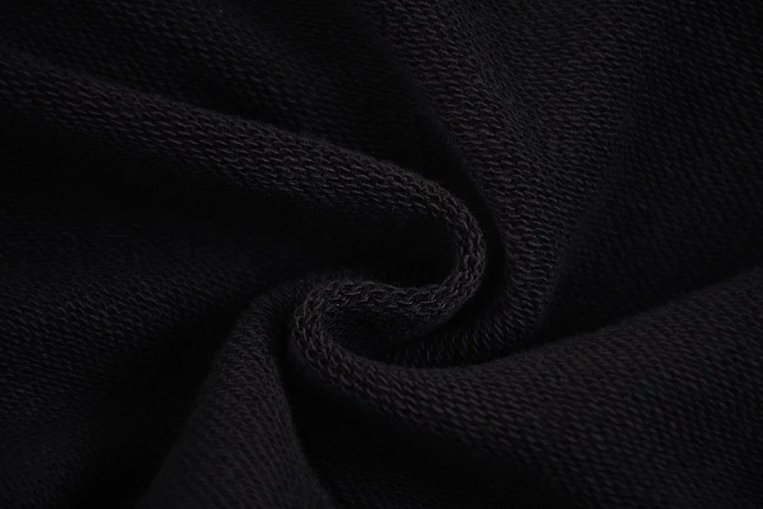 Gradient-wash pullover hoodie · WYM-06 · Black · Base garment photograph
