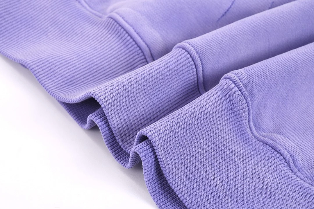 Distressed washed pullover hoodie · WYM-09 · Distressed purple · Base garment photograph