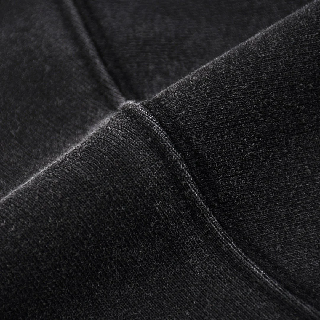 Washed panelled cropped tee · WYYL-07 · Black · Base garment photograph