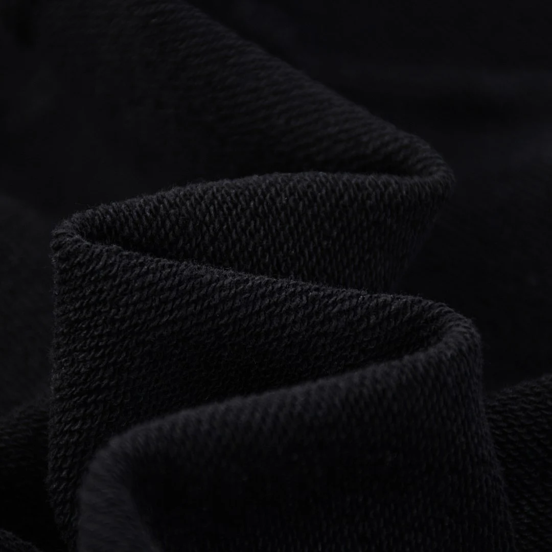 Washed panelled crew-neck sweatshirt · WYYL-09 · Black · Base garment photograph