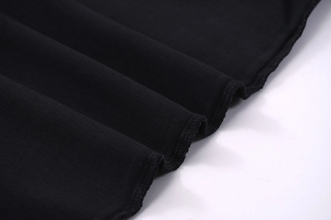 Gradient-wash relaxed crew-neck tee · X-17 · Black · Base garment photograph