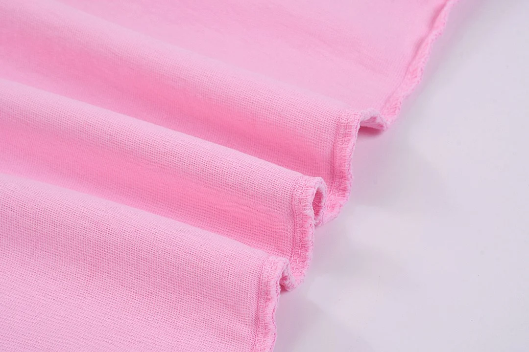 Washed pink relaxed crew-neck tee · X-21 · Pink · Base garment photograph