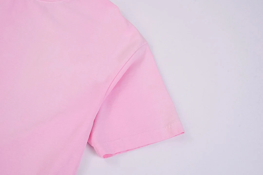 Washed pink relaxed crew-neck tee · X-21 · Pink · Base garment photograph