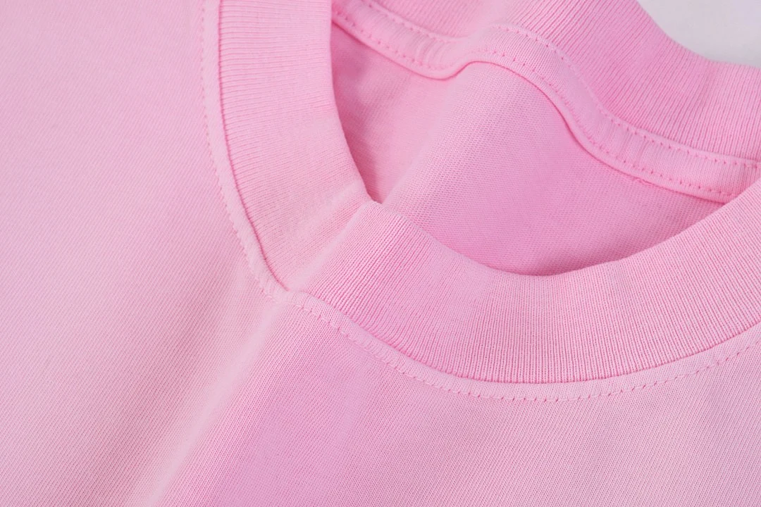 Washed pink relaxed crew-neck tee · X-21 · Pink · Base garment photograph