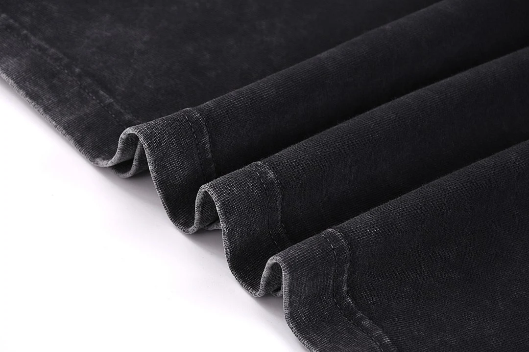 Faded crew-neck tee · X-27 · Black · Base garment photograph