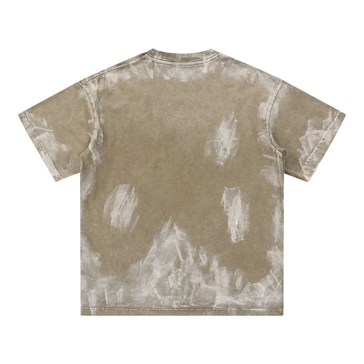 Cloud-wash tee · X-28 · Stone grey · Back · Base garment photograph