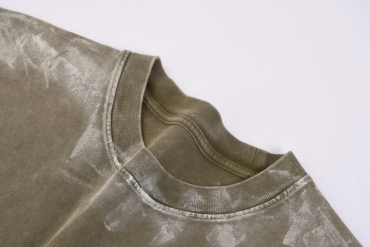 Cloud-wash tee · X-28 · Stone grey · Base garment photograph
