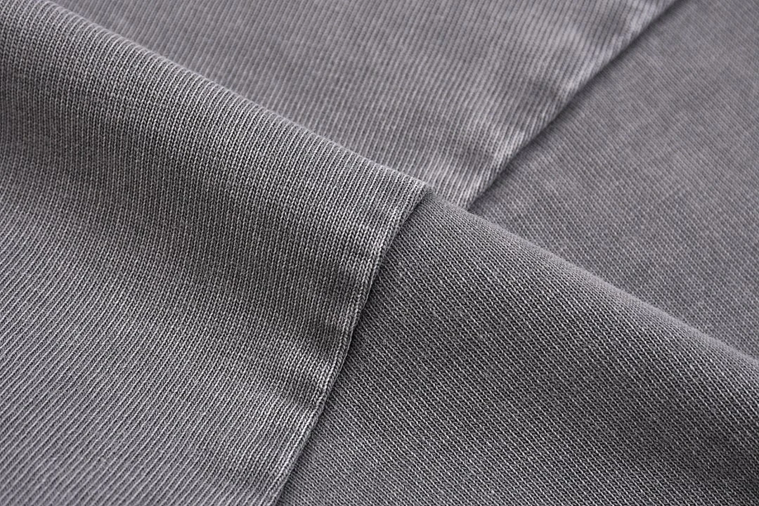 Snow-wash relaxed polo tee · X-30 · Light grey · Base garment photograph