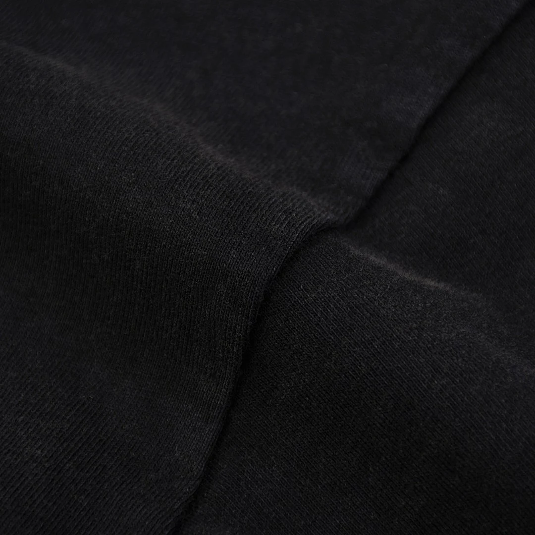 Washed relaxed crew-neck tee · X-42 · Black · Base garment photograph