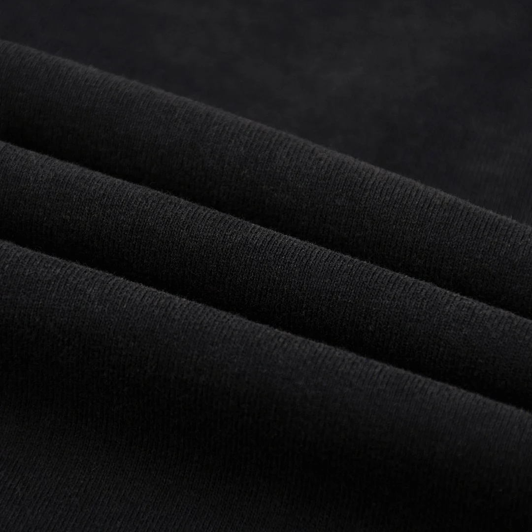 Washed relaxed crew-neck tee · X-42 · Black · Base garment photograph