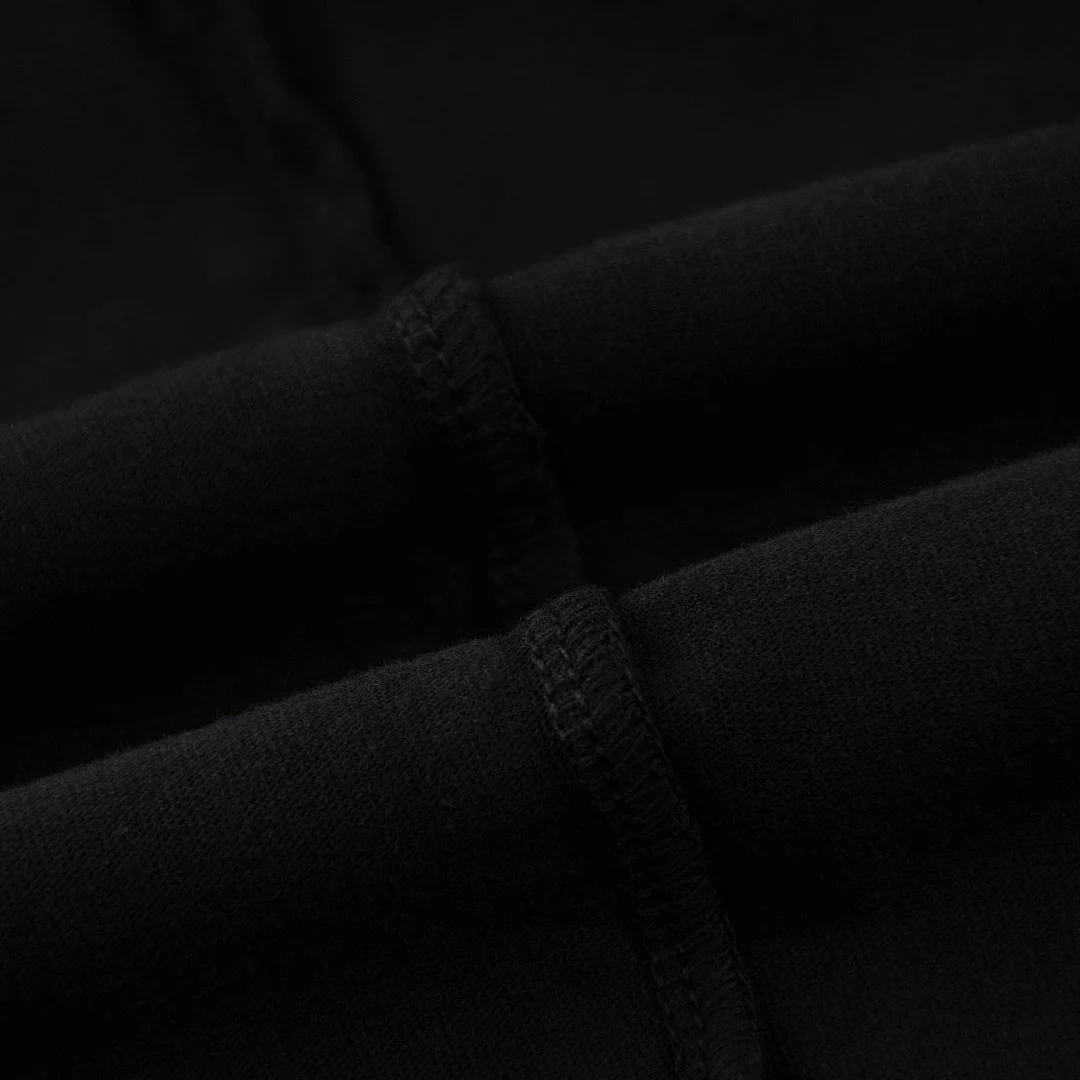 Washed relaxed crew-neck tee · X-42 · Black · Base garment photograph