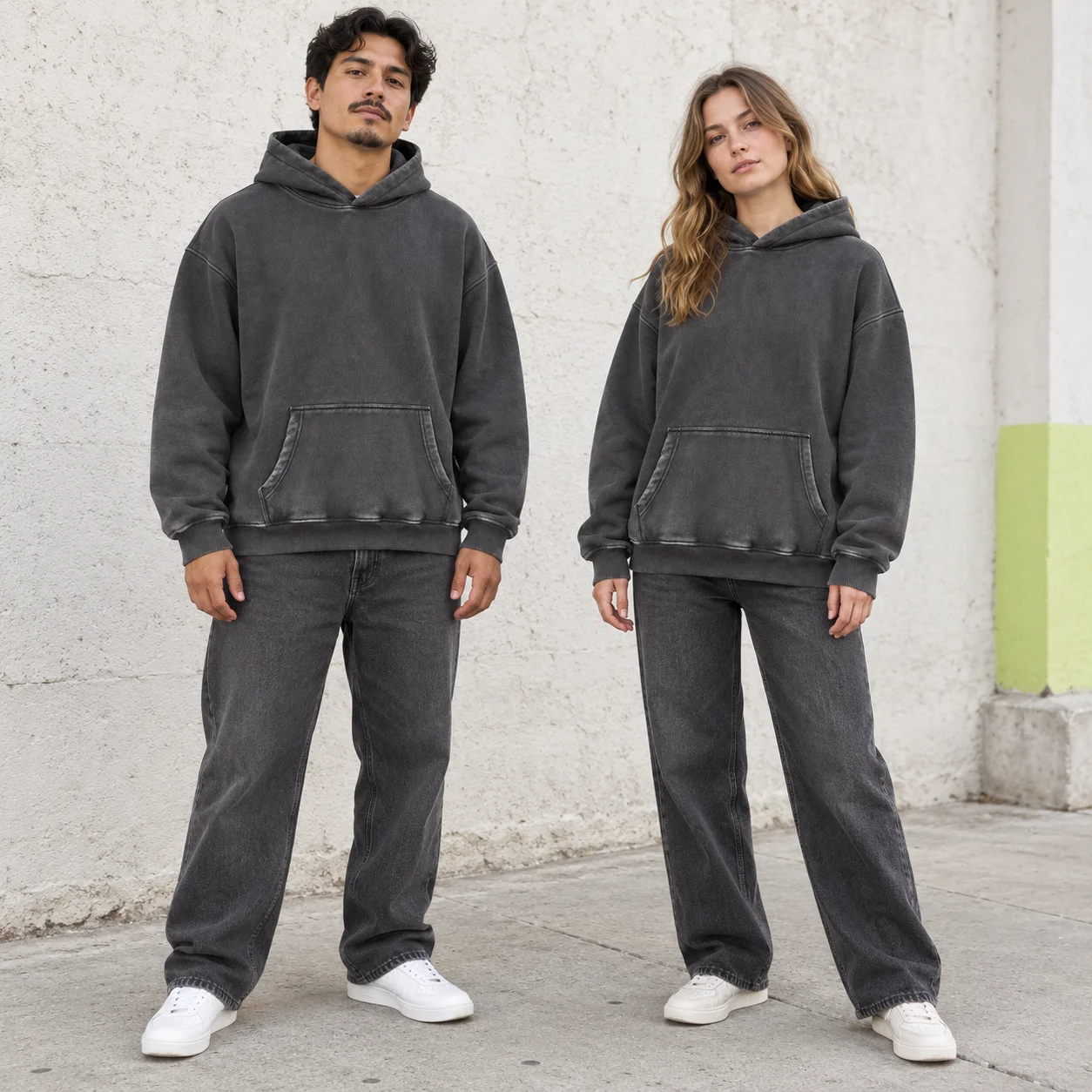 Fleece pullover hoodie · Unisex styling