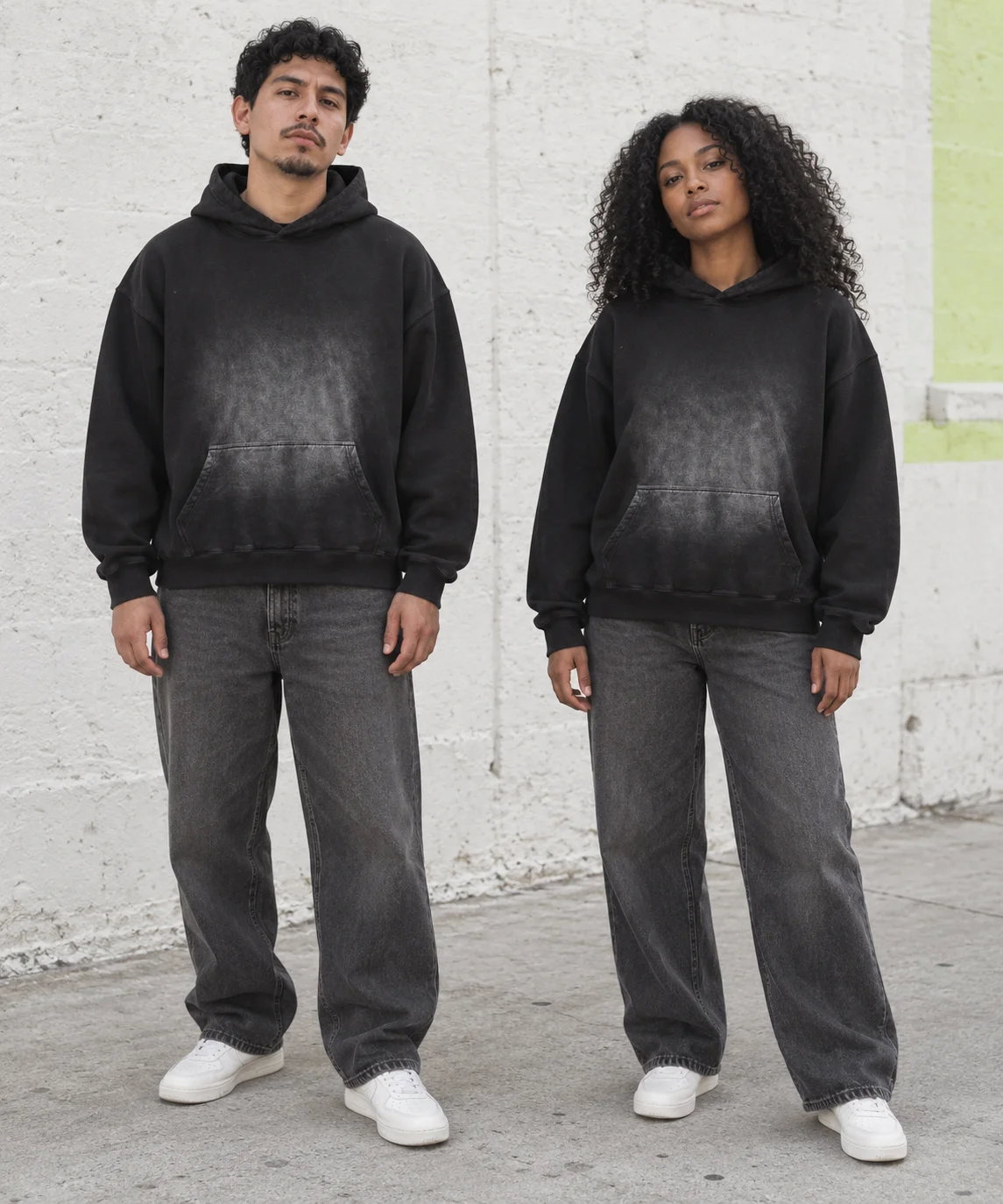 Faded pullover hoodie · Unisex styling