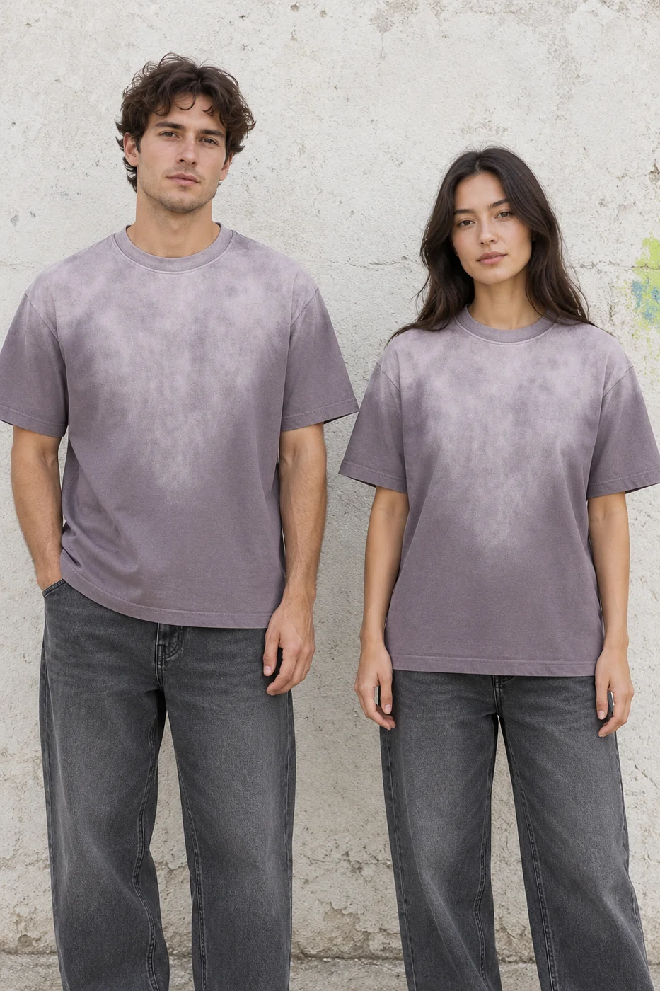 Gradient-wash relaxed tee · Unisex styling